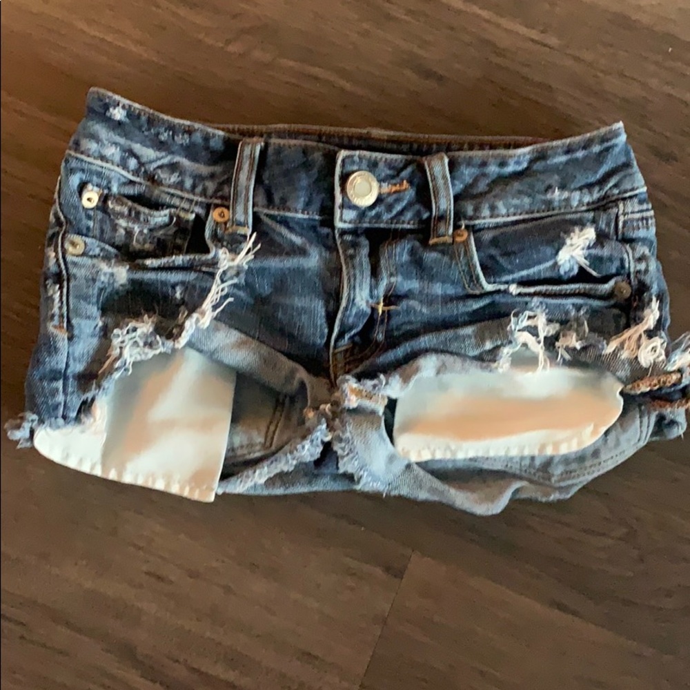 Denim shorts